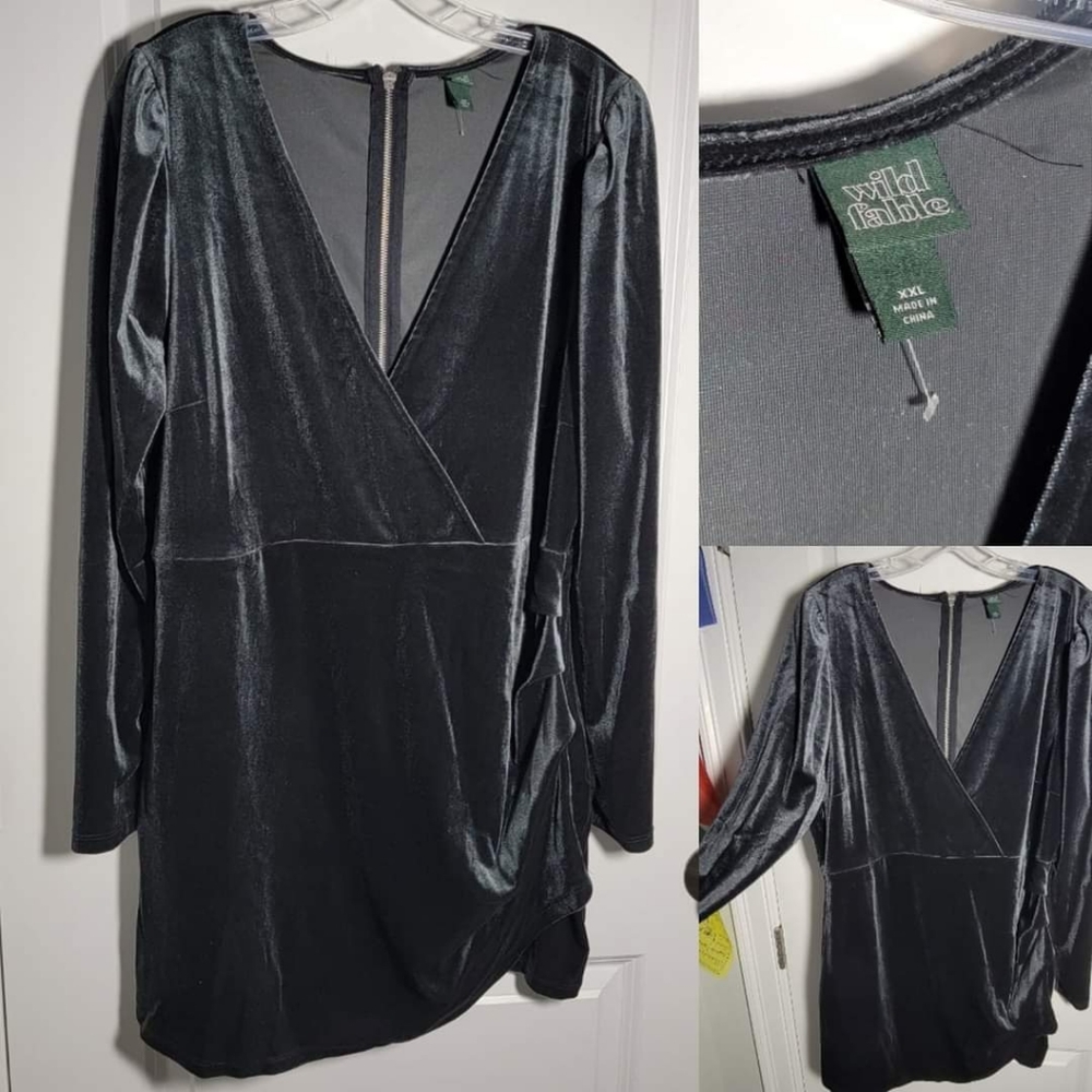 Wild Fable Velour Mini Dress